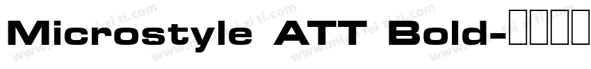 Microstyle ATT Bold字体转换